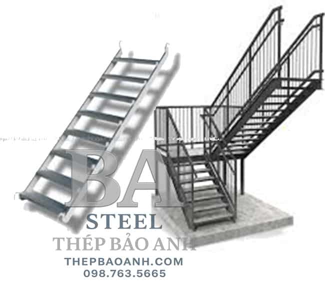 các dạng cầu thang thép tấm